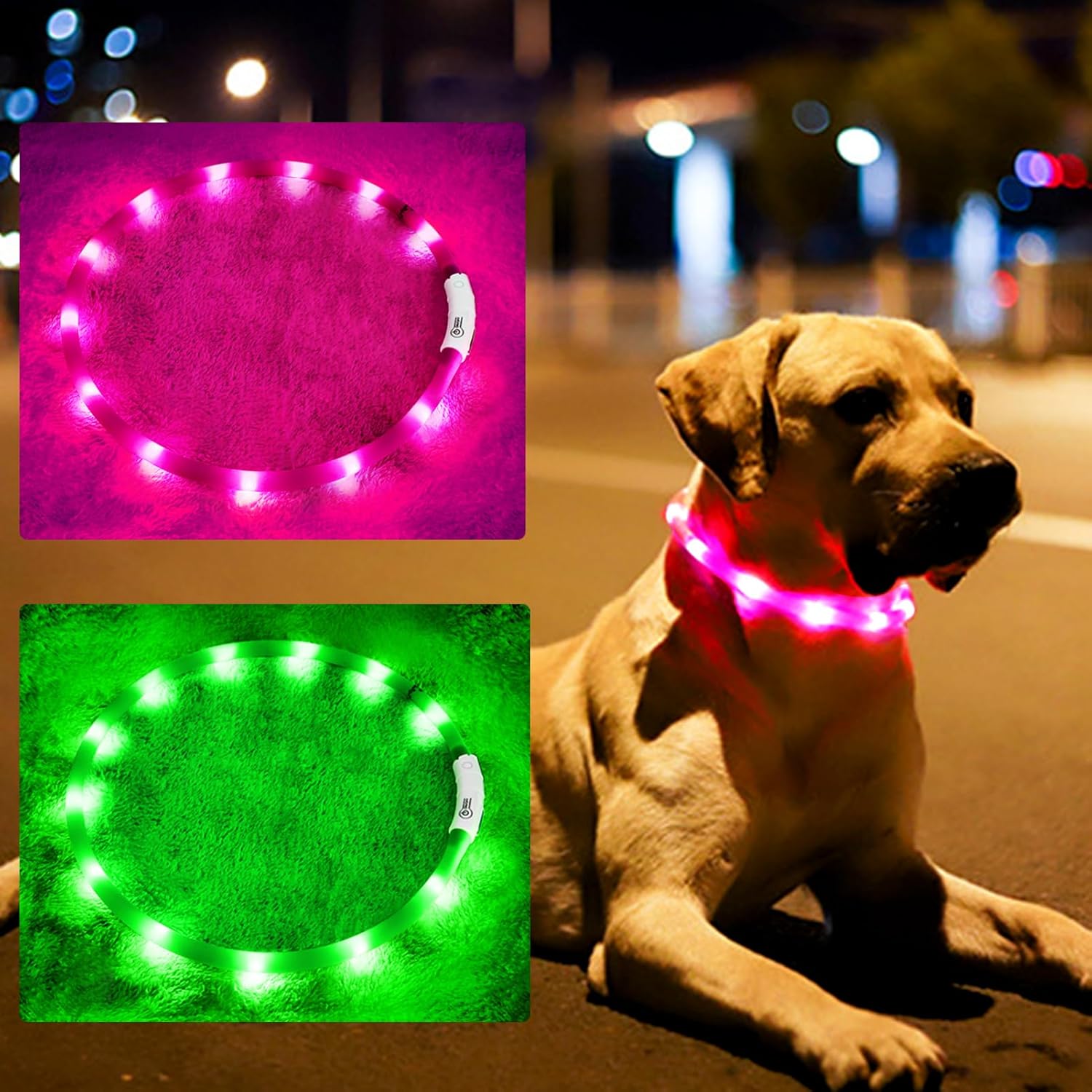Silicone LED Dog Collar,USB Re - Dog Muzzle Silicone 리뷰 및 가격