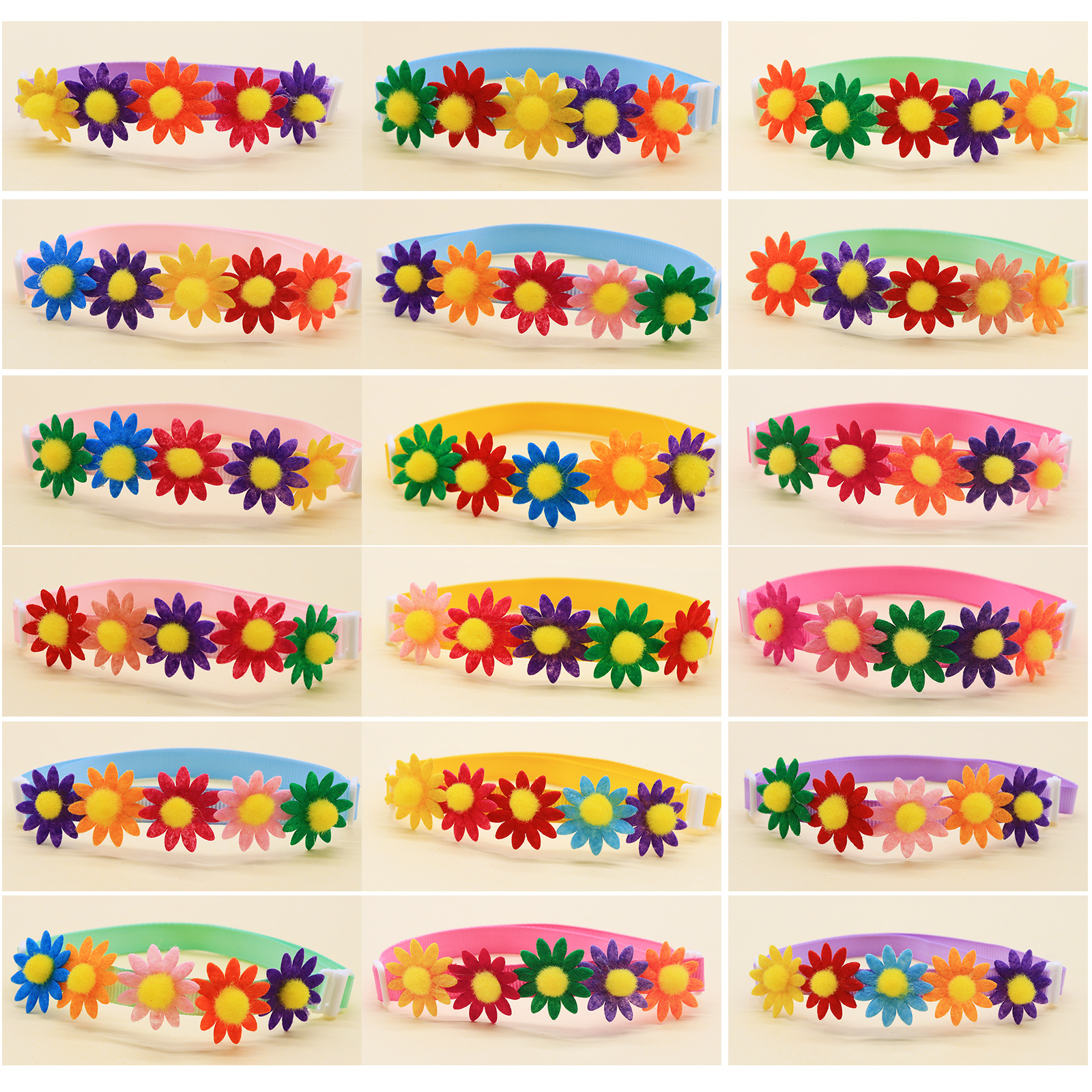 50PCS Colorful Dog Bowties Flo - Pet Supplies Wholesale 리뷰 및 가격