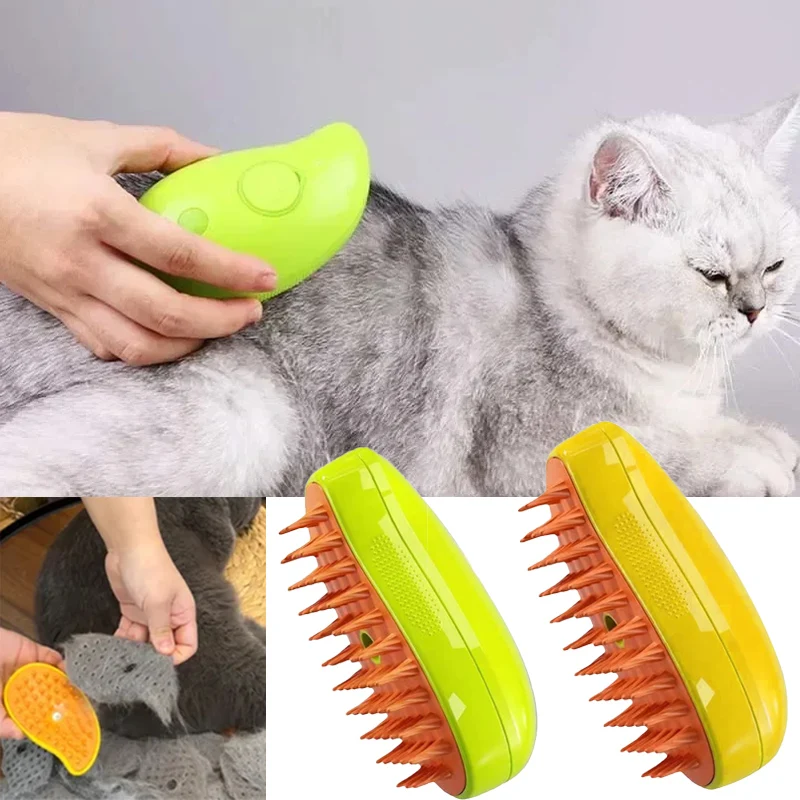 Cat Steam Brush Electric Spray - Pet Supplies Grooming Hours 리뷰 및 가격