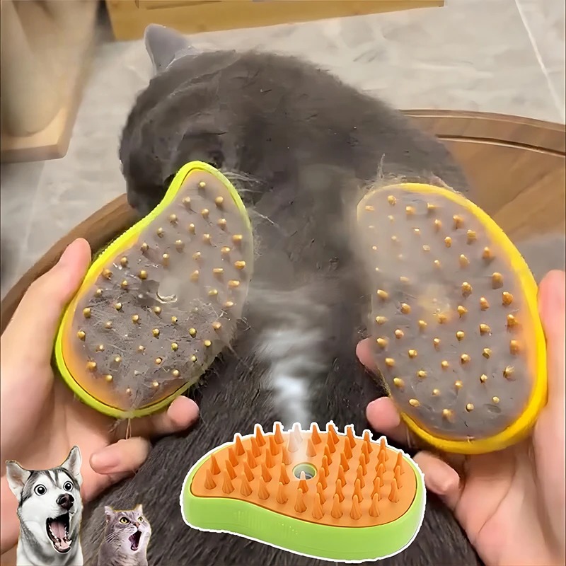Cat Steam Brush Electric Spray - Pet Supplies Grooming Hours 리뷰 및 가격
