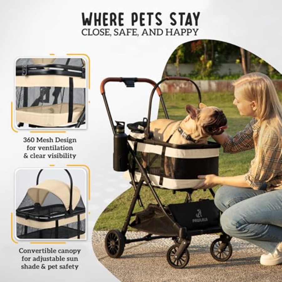 Pet Stroller with Detachable C - Pet Stroller Carrier 리뷰 및 가격