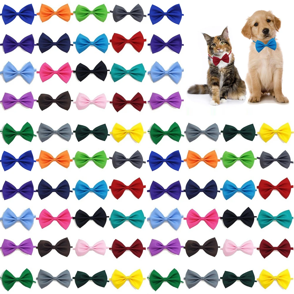 50/100pcs Dog Bows Mix Colors  - Pet Supplies Wholesale 리뷰 및 가격