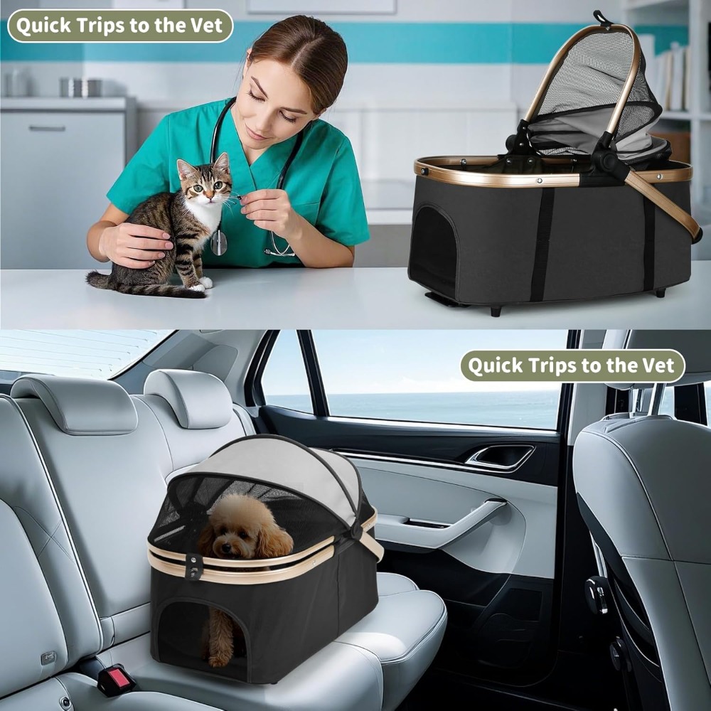 Double Pet Stroller for Dogs & - Pet Stroller Carrier 리뷰 및 가격