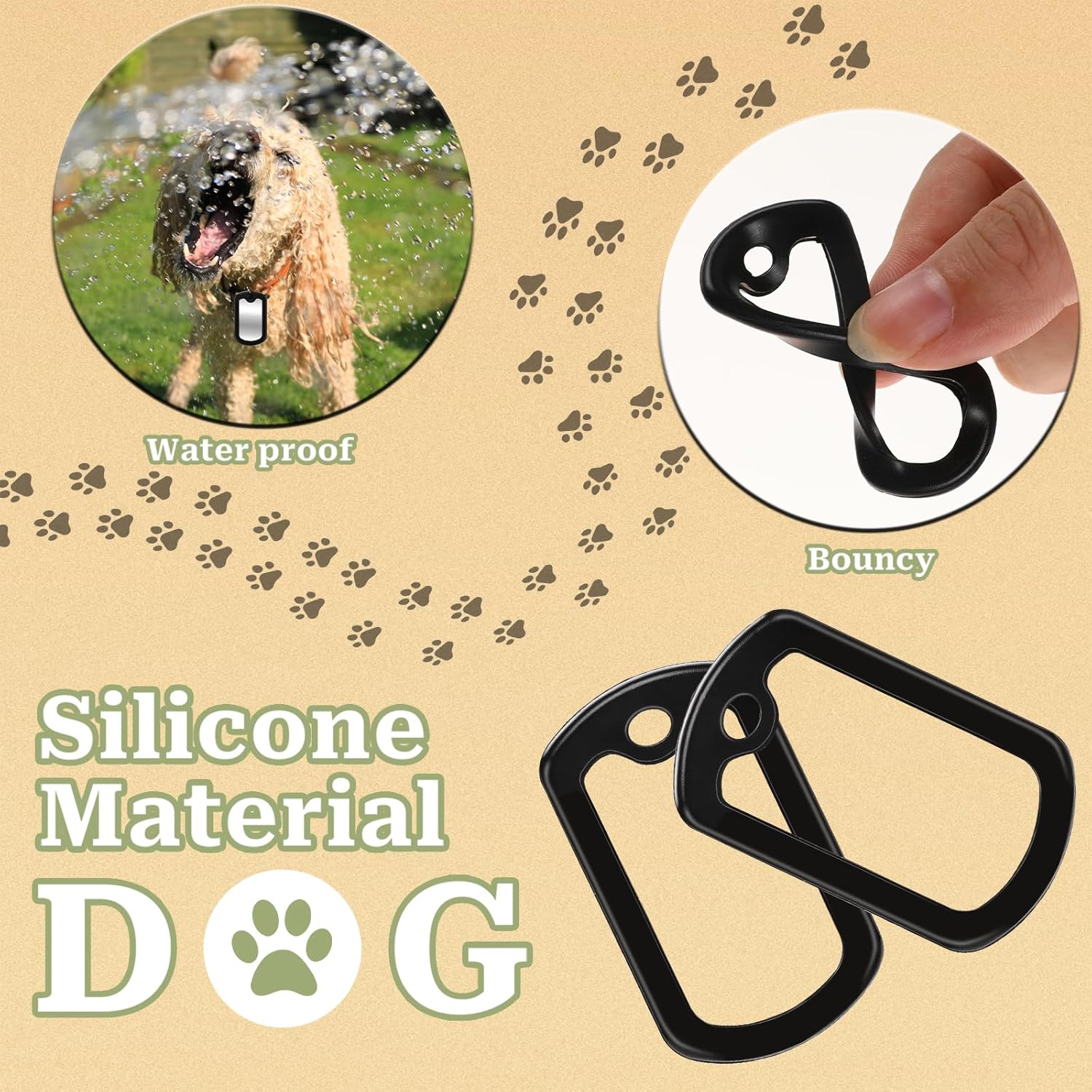 10-20Pcs Dog Tag Silicone Sile - Dog Muzzle Silicone 리뷰 및 가격
