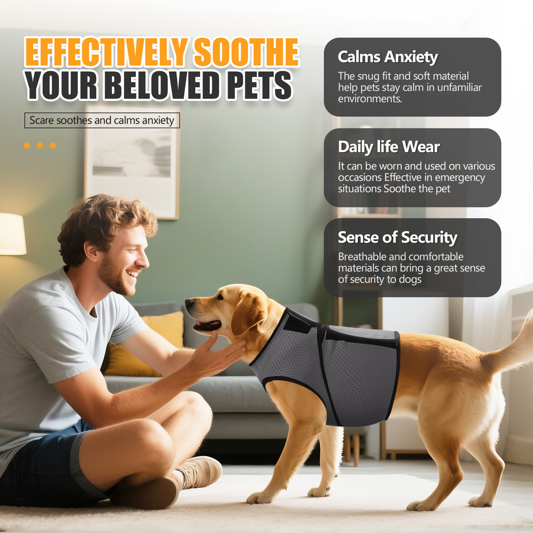 Dog Anxiety Jacket, Dog Coat f - Dog Anxiety Vest 리뷰 및 가격