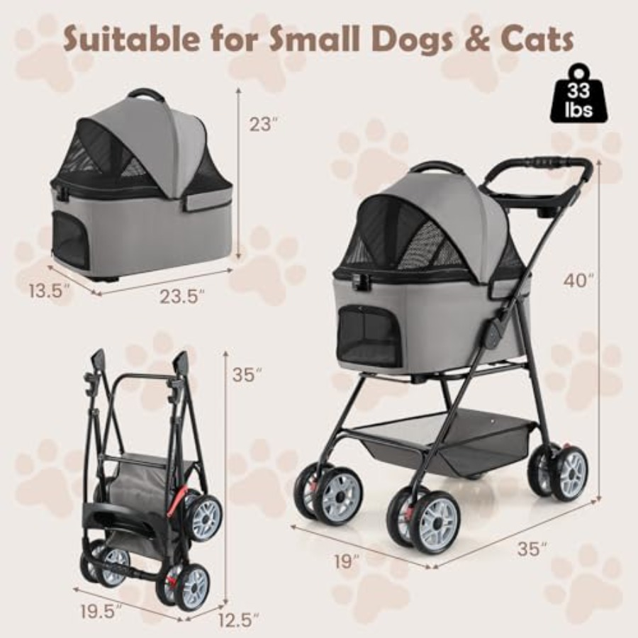 Pet stroller for outdoor use,  - Pet Stroller Carrier 리뷰 및 가격