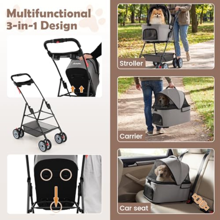 Pet stroller for outdoor use,  - Pet Stroller Carrier 리뷰 및 가격