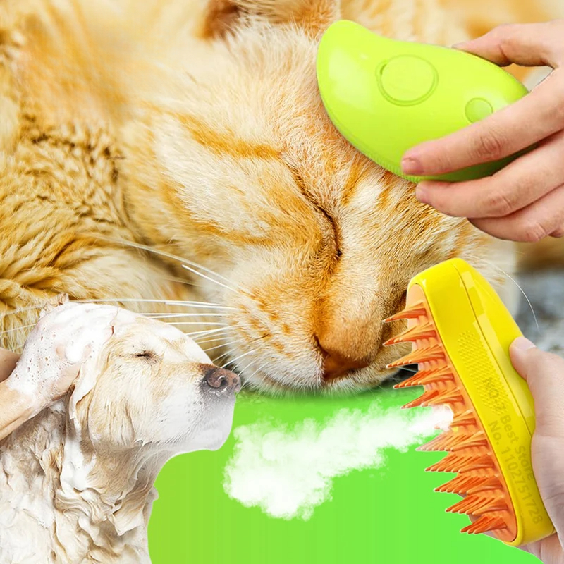 3-in-1 Steamy Brush for Pet Ca - Pet Supplies Grooming Hours 리뷰 및 가격