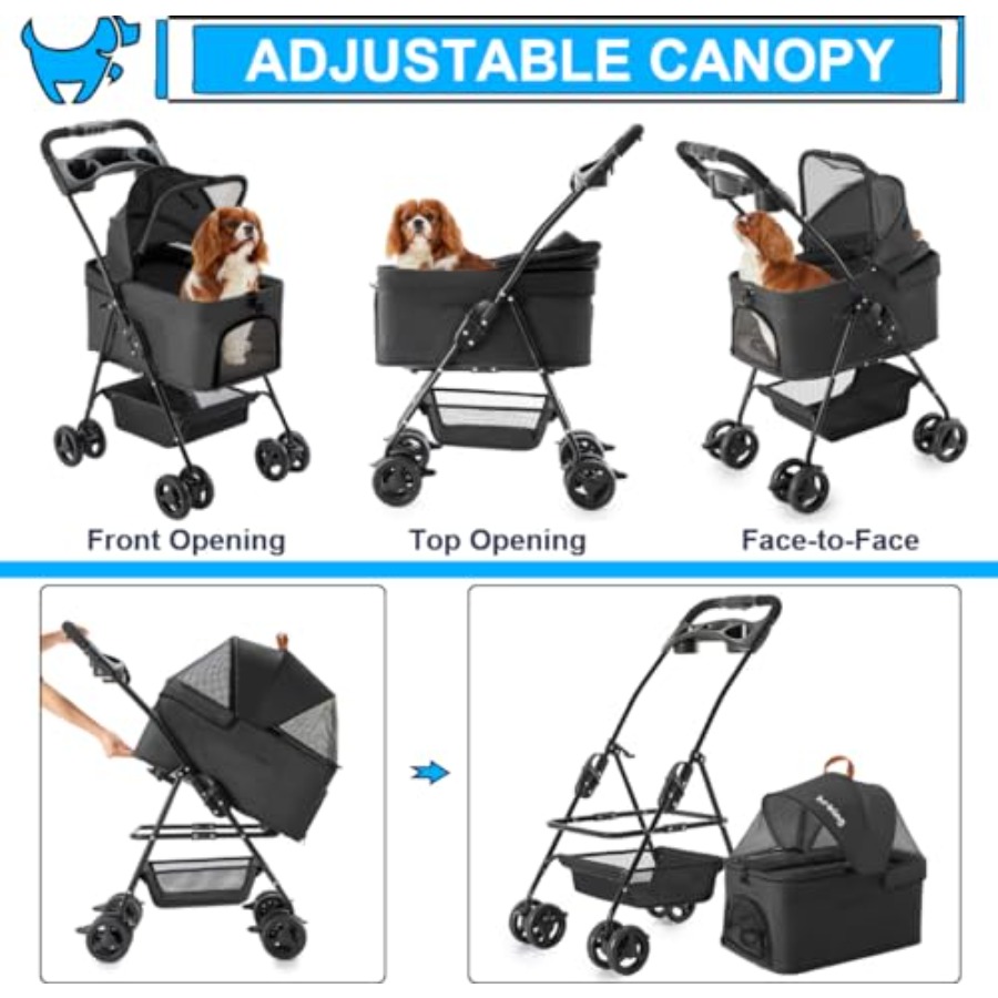 3-in-1 Pet Stroller for Small  - Pet Stroller Carrier 리뷰 및 가격