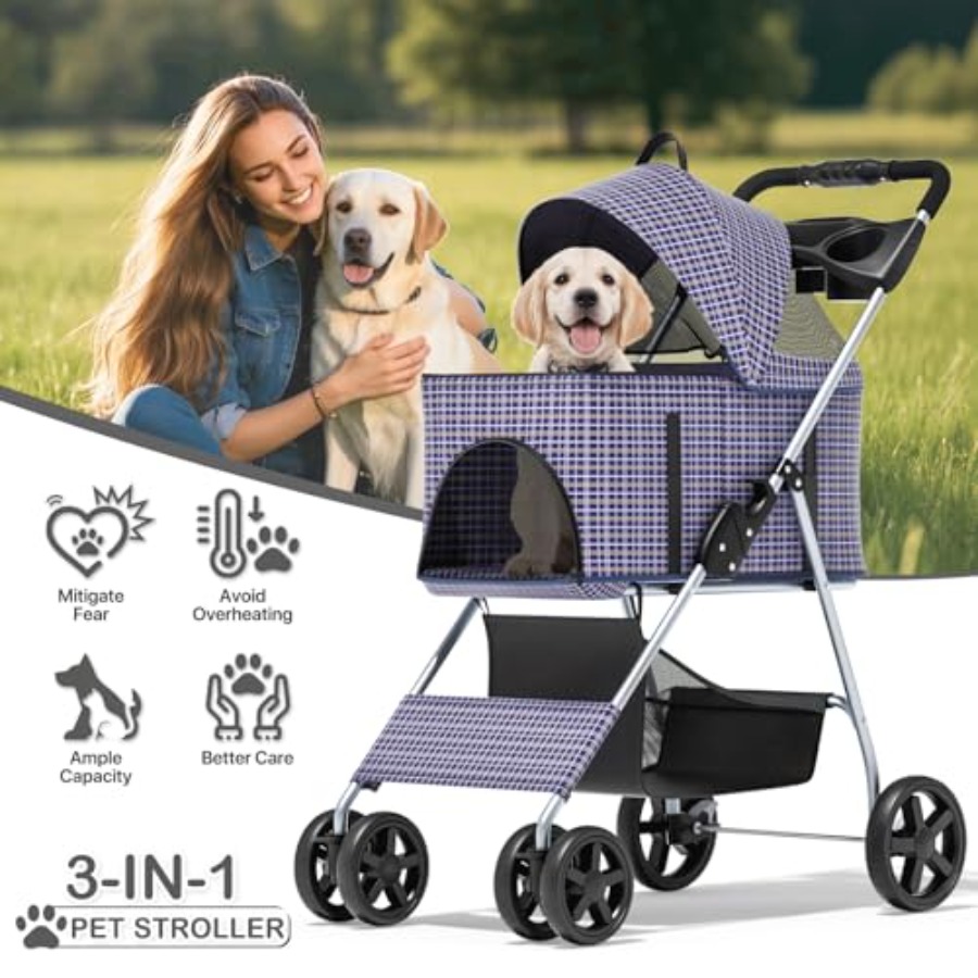 Pet stroller for small medium  - Pet Stroller Carrier 리뷰 및 가격