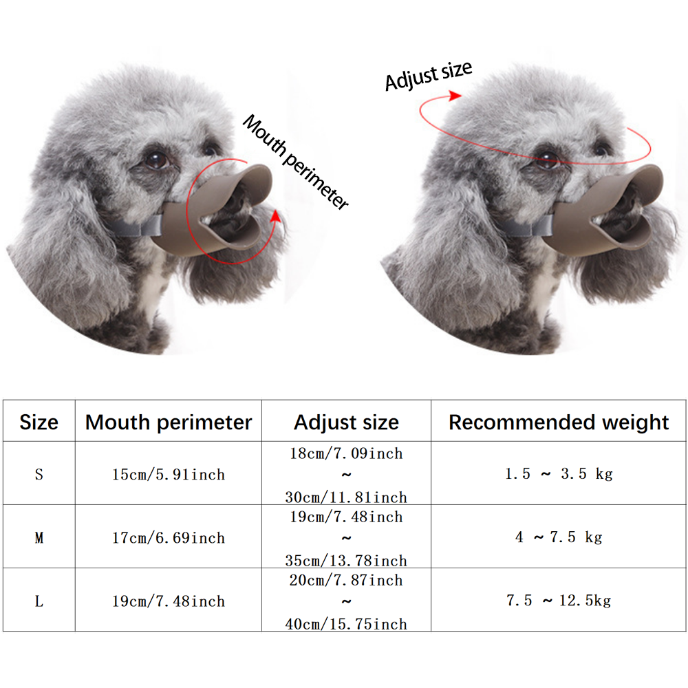 Dog Muzzle Anti-Bite Anti-Bark - Dog Muzzle Silicone 리뷰 및 가격