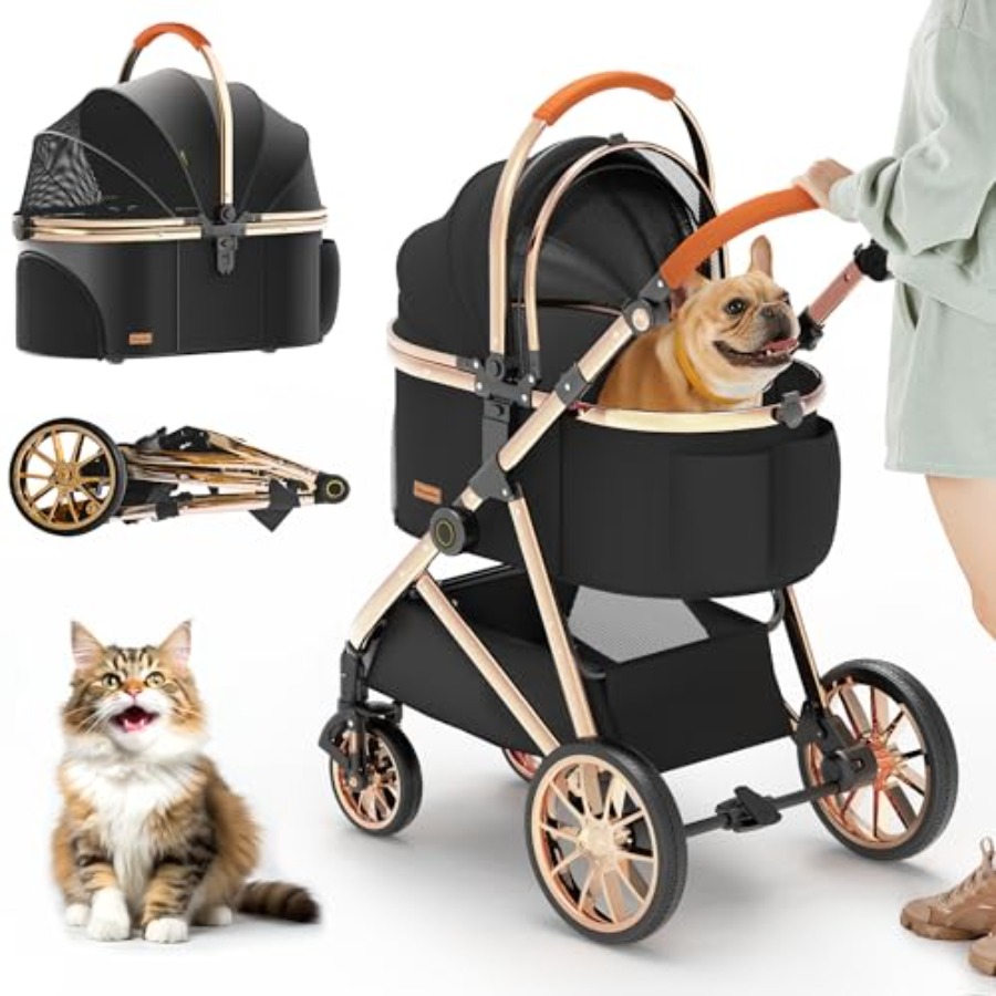 4 Wheels Pet Stroller for Smal - Pet Stroller Carrier 리뷰 및 가격