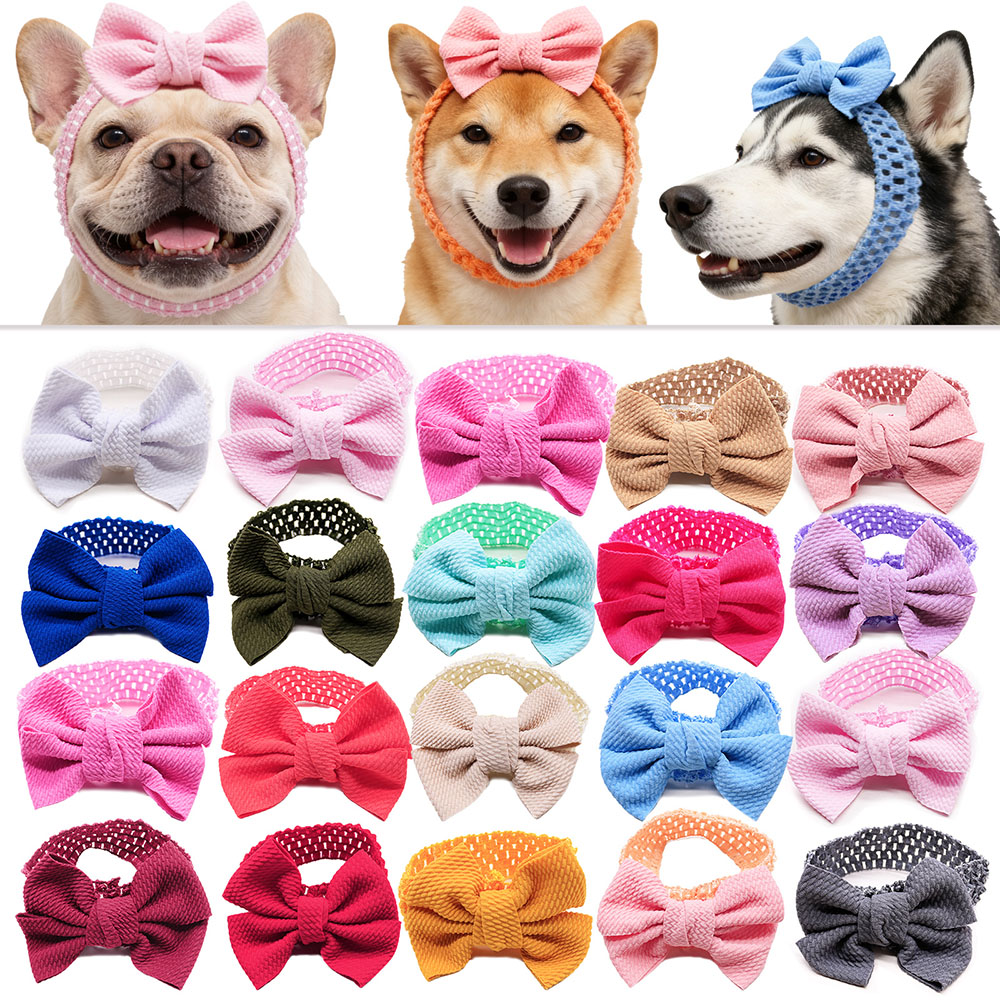 50PCS Dog Bows Elastic Bands C - Pet Supplies Wholesale 리뷰 및 가격